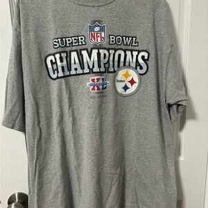 Gray Super Bowl Champions T-Shirt
